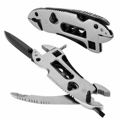 Multi-Tool Pliers Jaw Screwdriver Survival Tool Adjustable Wrench EDC Set