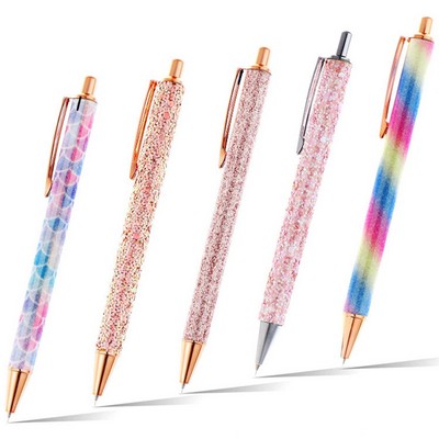 Glitter Metal Ballpoint Pens