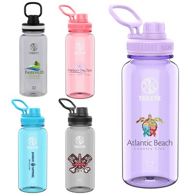 Takeya® 32 Oz. Tritan™ Bottle w/Spout Lid (Full Color Digital)