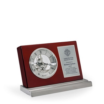 Taimi Rosewood Desk Clock & Penholder