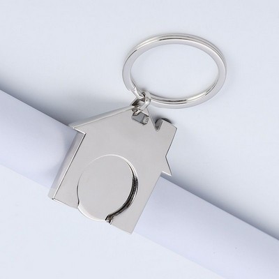 House Shopping Trolley Token Coin Keychain