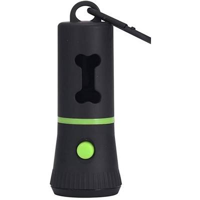 Dog Waste Dispenser with LED Flashlight