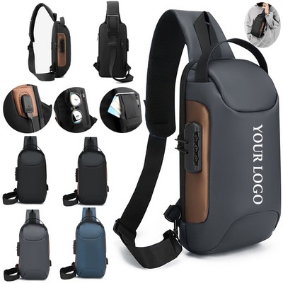 Anti-theft USB Shoulder Backpack