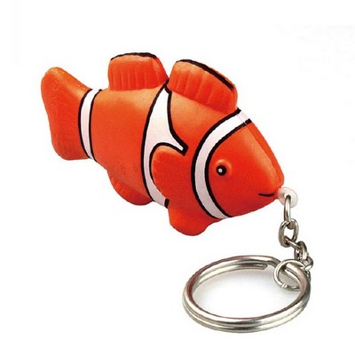 Clown Fish Stress Ball with Key Chain