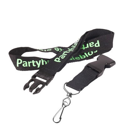 5/8" Polyester Lanyards w/Buckle release