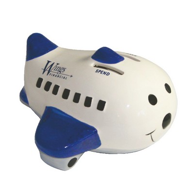 Custom Ceramic Airplane Coin Bank