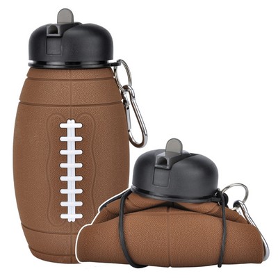 20oz Portable Silicone Collapsible Water Bottle