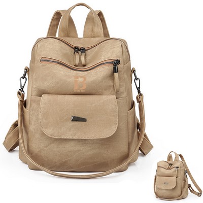 Pu Leather Backpack