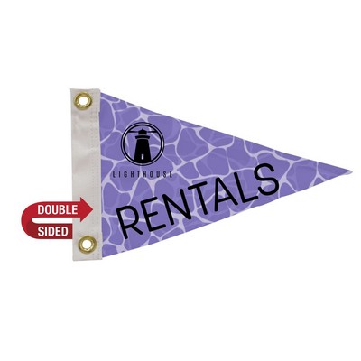 8" x 12' Polyester Pennant Flag Double-Sided