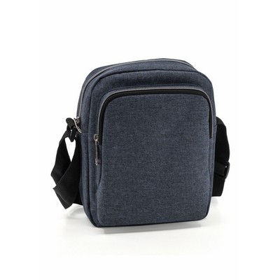 Heathered 3-Zipper Sling Bag