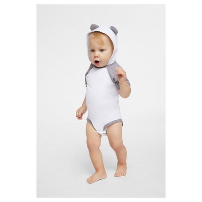 Rabbit Skins Infant Character Hooded Bodysuit with Ears