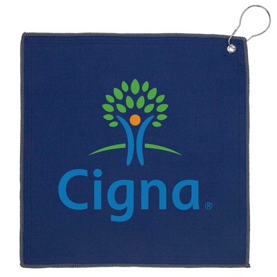 12x12 Recycled Golf Towel With Carabiner (Factory Direct - 10-12 Weeks Ocean)