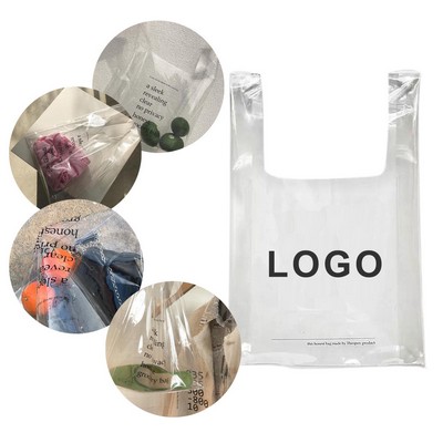 Fashion Waterproof PVC Clear Tote Shopping Bag