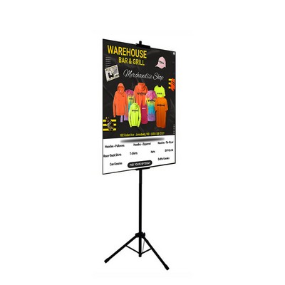 Tripod Multi-Use Stand with 1-24x48 foamboard sign. No Minimums!