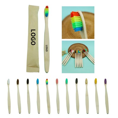 Eco-Friendly Soft Bristle Bamboo Toothbrushes - Travel & Home Use, Packaged