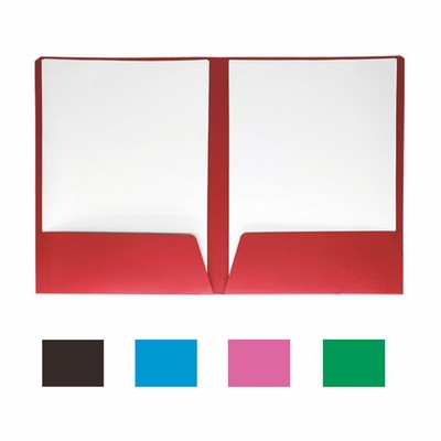 2 Pocket Glossy Laminated Paper Folders