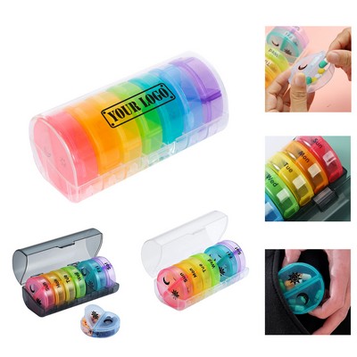 Rainbow Weekly Pill Organizer