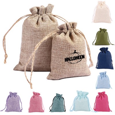 Burlap Drawstring Gift Jute Bag