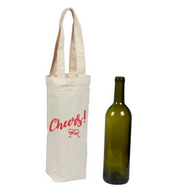 Canvas Wine Tote Bag