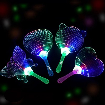 LED Colorful Carnival Fan - Festive Light Up