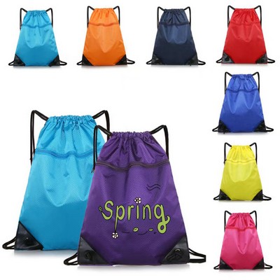 420D Polyester Drawstring Backpack