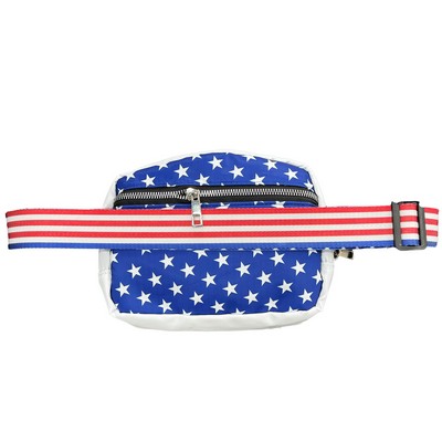 Patriotic Us Flag Cross Body Bag