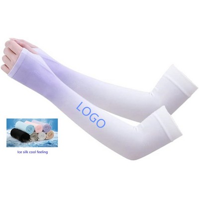 Cooling Ice Silk Arm Sleeves