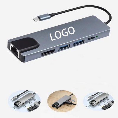 6 in 1 Laptop Docking Station