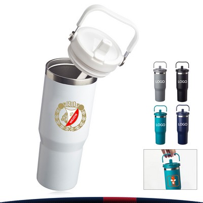 30 oz. Portable Stainless Steel Travel Mug