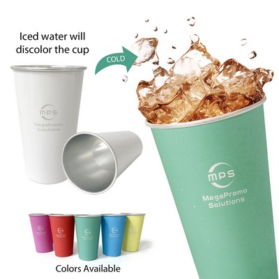 Cold Color Changing Aluminum Tumbler