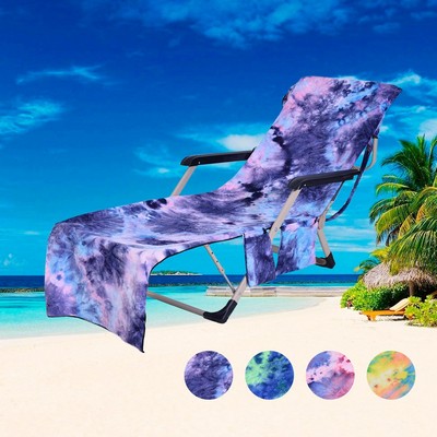 Beach Chair Cover Microfiber Chaise Lounge Chair Towel Cover for Garden Beach Hotel