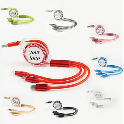 3-in-1 Retractable Charging Cable