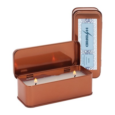 Lux 2.25 oz. Scented Copper Rectangular Candle