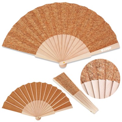 Premium Wood Folding Fan