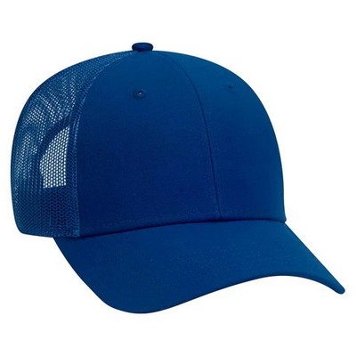 Otto Cotton Canvas Low Profile Trucker Hat w/Mesh Back