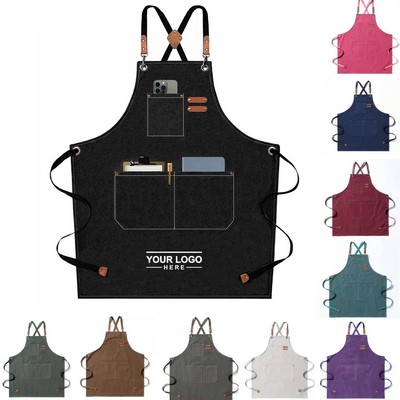 100% Cotton Canvas Cooking Apron