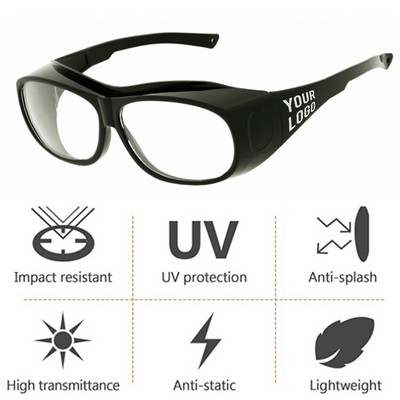 Uv400 Anti-Fog Transparent Goggles