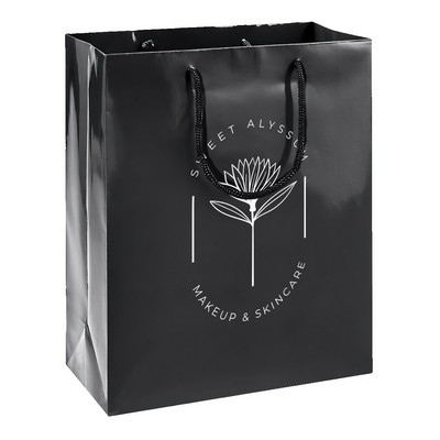 High Gloss Shopping Bags- 5-1/4" x 3-1/4" x 8-3/8"