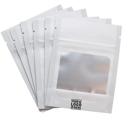 Resealable Mylar Foil Pouch Bags with Clear Window