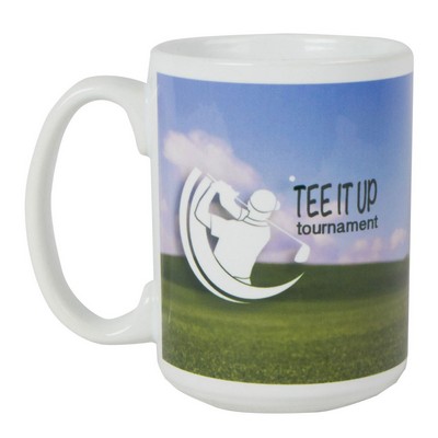 15 oz. Sublimated Ceramic Mug