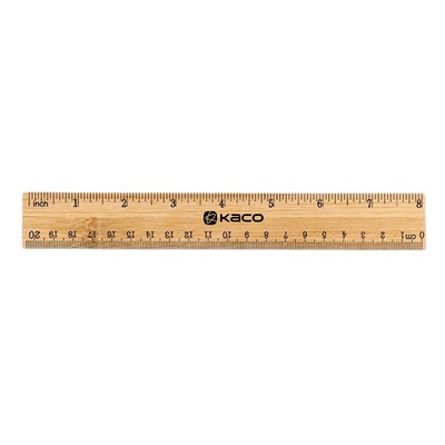 8" Double Sided Bamboo Ruler