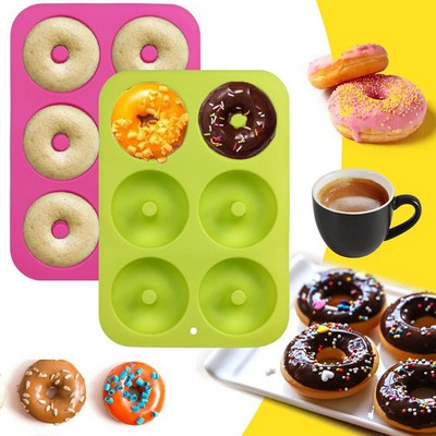 silicone 6 Doughnuts molds