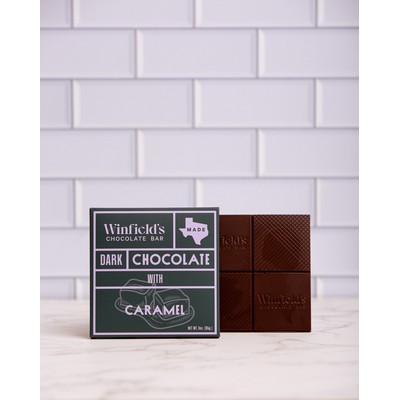 Square Dark Chocolate Caramel Bar