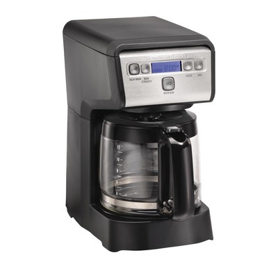 Hamilton Beach12 Cup Compact Programmable Coffee Maker, Black With Stainless Steel Accents, 46200