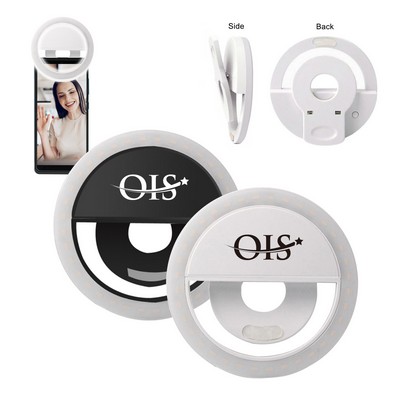 Portable Clip-On Ring Light for Selfie and Zoom Conferencing