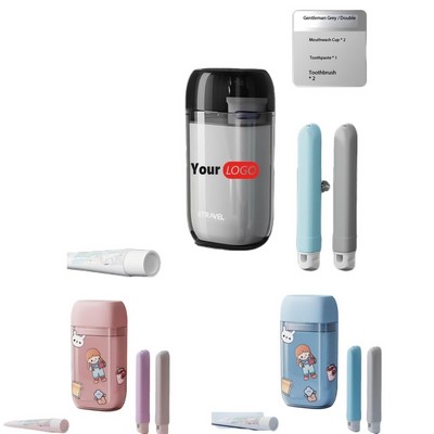 Travel Set Mouthwash Cup Toothbrush Holder