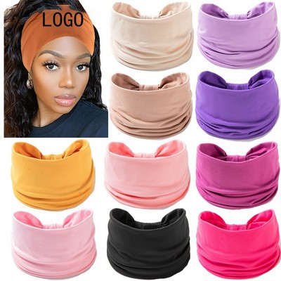 Solid Color Knotted Wide Edge Headband