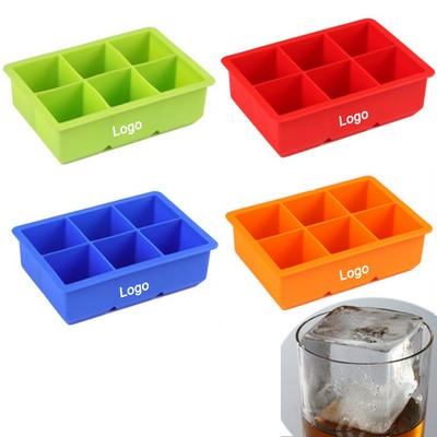 Customized Silicone 6 holes square ice cube tray