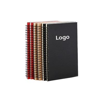 Leather Spiral Business Notebook A5 50 Pages