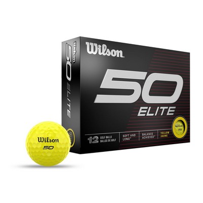 Wilson Staff 50 Elite Yellow Golf Balls